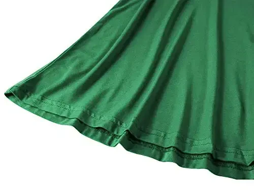 Veranee Ayollar uchun katta o'lchamdagi Swing Tunikasi Top 3/4 Yengli Gul naqshli keng futbolka - 5