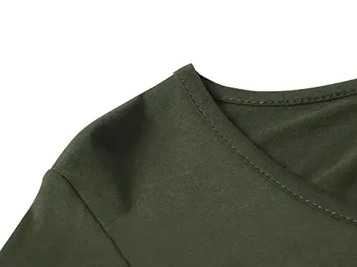 Veranee Ayollar uchun katta o'lchamli Swing Tunik Top 3/4 Yengli Gul naqshli keng futbolka - 4