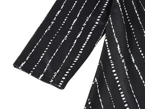 Veranee Ayollar uchun katta o'lchamli Swing Tunik Top 3/4 yengli gulli kengaytirilgan futbolka - 4