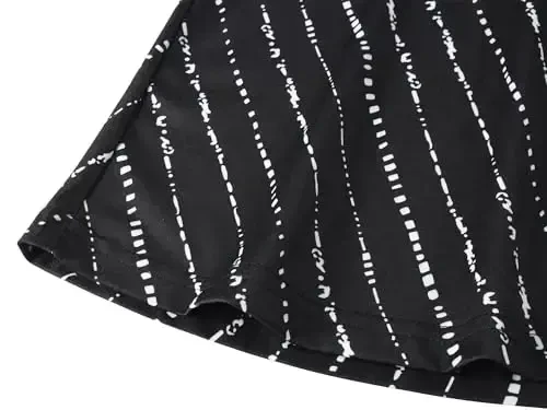 Veranee Ayollar uchun katta o'lchamli Swing Tunik Top 3/4 yengli gulli kengaytirilgan futbolka - 5