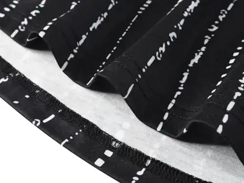 Veranee Ayollar uchun katta o'lchamli Swing Tunik Top 3/4 yengli gulli kengaytirilgan futbolka - 6