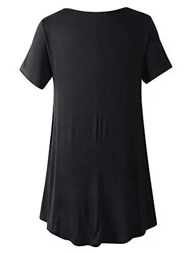 Veranee Women's Plus Size Swing Tunic Top 3/4 Sleeve Floral Flare T-Shirt - VERANEE (1)