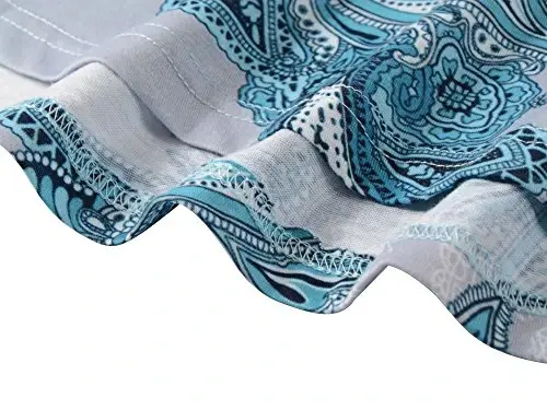 Veranee Women's Plus Size Swing Tunic Top 3/4 Sleeve Floral Flare T-Shirt - 3