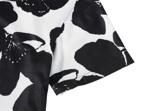 Veranee Women's Plus Size Swing Tunic Top 3/4 Sleeve Floral Flare T-Shirt - 4