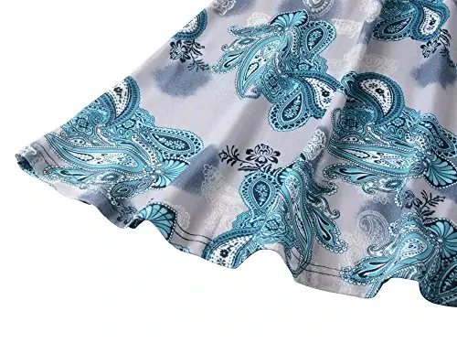 Veranee Women's Plus Size Swing Tunic Top 3/4 Sleeve Floral Flare T-Shirt - 5