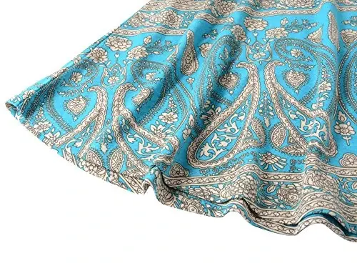 Veranee Women's Plus Size Swing Tunic Top 3/4 Sleeve Floral Flare T-Shirt - 3