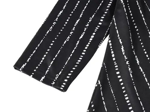 Veranee Women's Plus Size Swing Tunic Top 3/4 Sleeve Floral Flare T-Shirt - 4