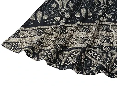 Veranee Women's Plus Size Swing Tunic Top 3/4 Sleeve Floral Flare T-Shirt - 5