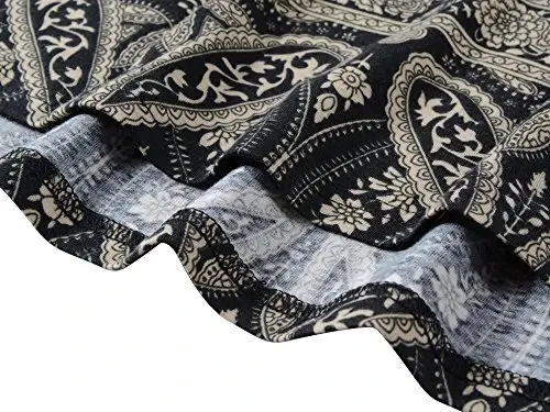 Veranee Women's Plus Size Swing Tunic Top 3/4 Sleeve Floral Flare T-Shirt - 6