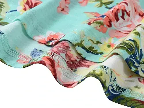 Veranee Women's Plus Size Swing Tunic Top 3/4 Sleeve Floral Flare T-Shirt - 6