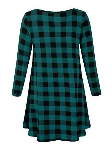 Veranee Women's Plus Size Swing Tunic Top 3/4 Sleeve Floral Flare T-Shirt - 2