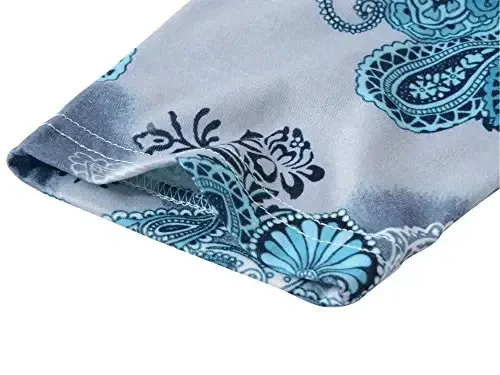 Veranee Women's Plus Size Swing Tunic Top 3/4 Sleeve Floral Flare T-Shirt - 4