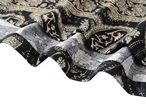 Veranee Women's Plus Size Swing Tunic Top 3/4 Sleeve Floral Flare T-Shirt - 6