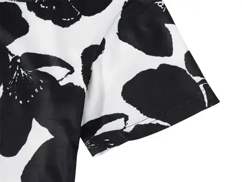 Veranee Women's Plus Size Swing Tunic Top 3/4 Sleeve Floral Flare T-Shirt - 4