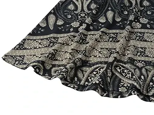 Veranee Women's Plus Size Swing Tunic Top 3/4 Sleeve Floral Flare T-Shirt - 5