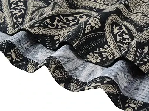 Veranee Women's Plus Size Swing Tunic Top 3/4 Sleeve Floral Flare T-Shirt - 6