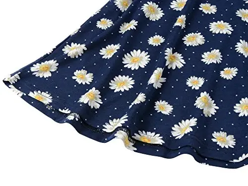 Veranee Women's Plus Size Swing Tunic Top 3/4 Sleeve Floral Flare T-Shirt - 5