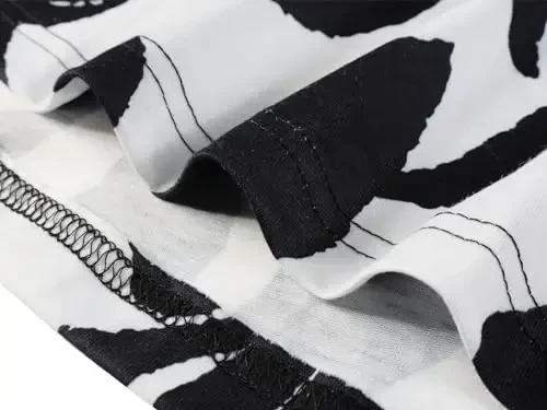 Veranee Women's Plus Size Swing Tunik Top 3/4 Sleeve Floral Flare T-Shirt - 6