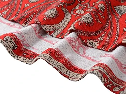 Veranee Women's Plus Size Swing Tunik Top 3/4 Sleeve Floral Flare T-Shirt - 6