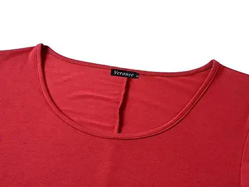 Veranee Women's Plus Size Swing Tunik Top 3/4 Yengli Gul Naqshli Keng Ko'ylak - 4