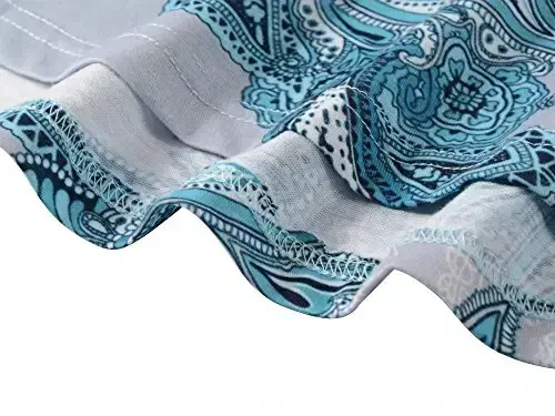 Veranee Women's Plus Size Swing Tunik Top 3/4 Yengli Gull Flare Futbolka - 3