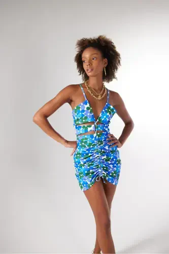 Verano Dress Blue-Blue - 3