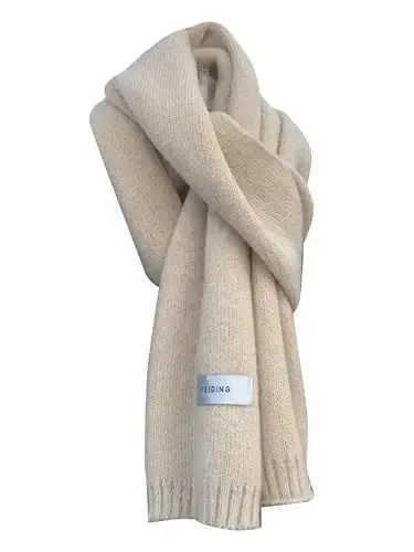 Verdusa Ayollar Trikotaj Sharf Xat Yamoqli Bo'yinbog' Iliq Qishki Sharflar - MODAZONE