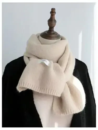 Verdusa Ayollar Trikotaj Sharf Xat Yamoqli Bo'yinbog' Iliq Qishki Sharflar - MODAZONE (1)