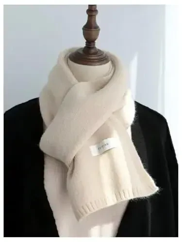 Verdusa Ayollar Trikotaj Sharf Xat Yamoqli Bo'yinbog' Iliq Qishki Sharflar - 3