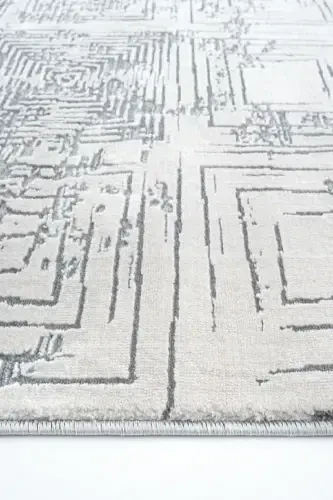 Verona 1908 Cream Salon Rug Corridor Cut Runner Soft Texture Non-Slip Dustproof Woven Machine Rug-Cream - 6