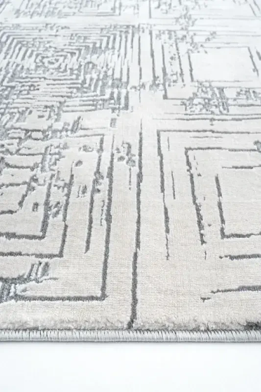 Verona 1908 Cream Salon Rug Corridor Cut Runner Soft Texture Non-Slip Dustproof Woven Machine Rug-Cream - 6