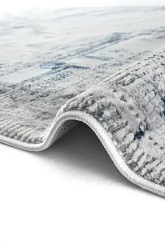 Verona 1909 Mavi Salon Halısı Koridor Kesme Yolluk Yumuşak Doku Kaymaz Tozumaz Dokuma Makine Halısı-Mavi - 7