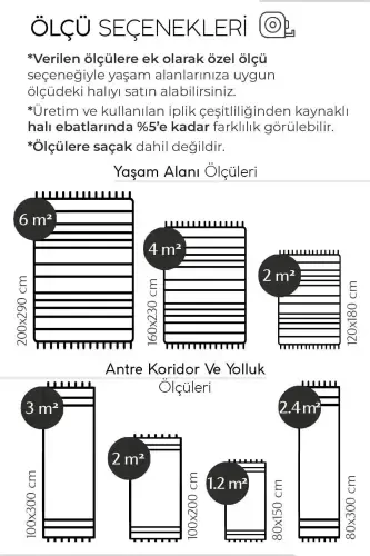Verona 1910 Vizon Salon Halısı Koridor Kesme Yolluk Yumuşak Doku Kaymaz Tozumaz Dokuma Makine Halısı-Vizon 7 - 8
