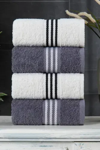 Veronica Small набор полотенец 4 шт. 50x90 см - Кремовый - CASNACK (1)