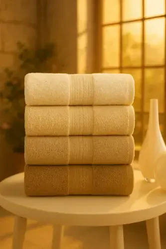 Veronica Small Набор полотенец из 4 штук 50x90 см - Кофе - 1