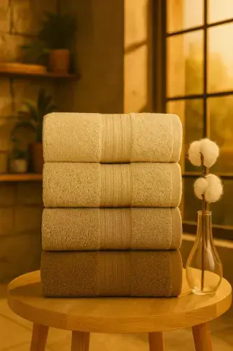 Veronica Small Набор полотенец из 4 штук 50x90 см - Кофе - 3