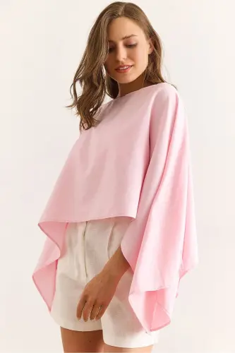 Versatile Woman in Candy Pink Bustier 