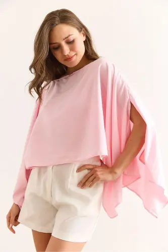 Versatile Woman in Candy Pink Bustier - 4