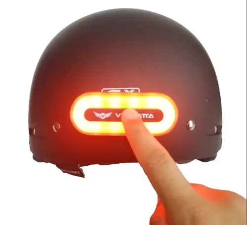 VERSATTA LED Helmet Light, Motorcycle Helmet Light, Bike Bicycle Rear Red Safety Light for Night Riding, Warning Tail Rechargeable Light with Type-C Cable - 4