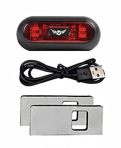 VERSATTA LED Motorcycle Helmet Light, Bike Bicycle Rear Red Safety Light, Helmet Light, Warning Bike Tail Lights, Helmet Light for Night Riding with USB Chargeable Cable - VERSATTA (1)