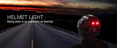 VERSATTA LED Motorcycle Helmet Light, Bike Bicycle Rear Red Safety Light, Helmet Light, Warning Tail Lights, Helmet Light for Night Riding with USB Chargeable Cable Small - 6
