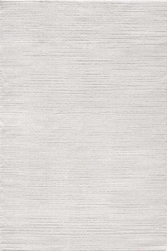 Versay Collection Modern Woven Hallway Runner Woven Machine Made Carpet - Cream Beige - 5