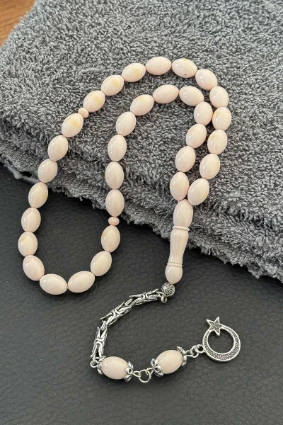 Very Beautiful Rosary with Tassels Made of Kanya Bağa Sıkma Amber - TESBİHKENTİ (1)