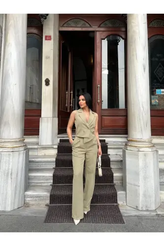 Vest Pants Pocketed Suit-ÇAĞLA - 5
