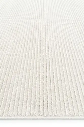 Vetrina 3601 Krem Yumuşak Dokulu Halı Kilim Salon Mutfak Koridor Kesme Yolluk Dokuma Makine Halısı - Krem - 6