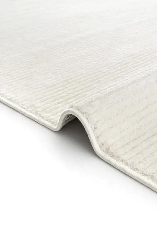 Vetrina 3601 Krem Yumuşak Dokulu Halı Kilim Salon Mutfak Koridor Kesme Yolluk Dokuma Makine Halısı - Krem - 7