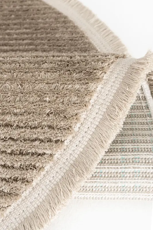 Vetrina 3602 Mink Soft Texture Carpet Rug Living Room Kitchen Corridor Cut Runner Round Machine Carpet-Mink - 8
