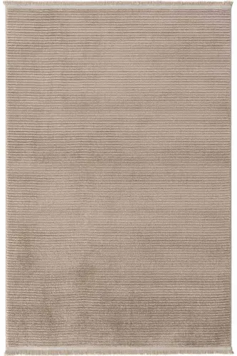 Vetrina 3602 Vizon Yumuşak Dokulu Halı Kilim Salon Mutfak Koridor Kesme Yolluk Dokuma Makine Halısı-Vizon - 6