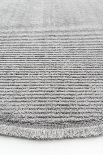 Vetrina 3603 Gray Soft Texture Rug Carpet Living Room Kitchen Hallway Cut Runner Round Machine Carpet-Gray - 6