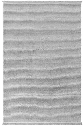 Vetrina 3603 Gray Soft Textured Rug Carpet Living Room Kitchen Corridor Cut Runner Woven Machine Rug - COOL HALI (1)